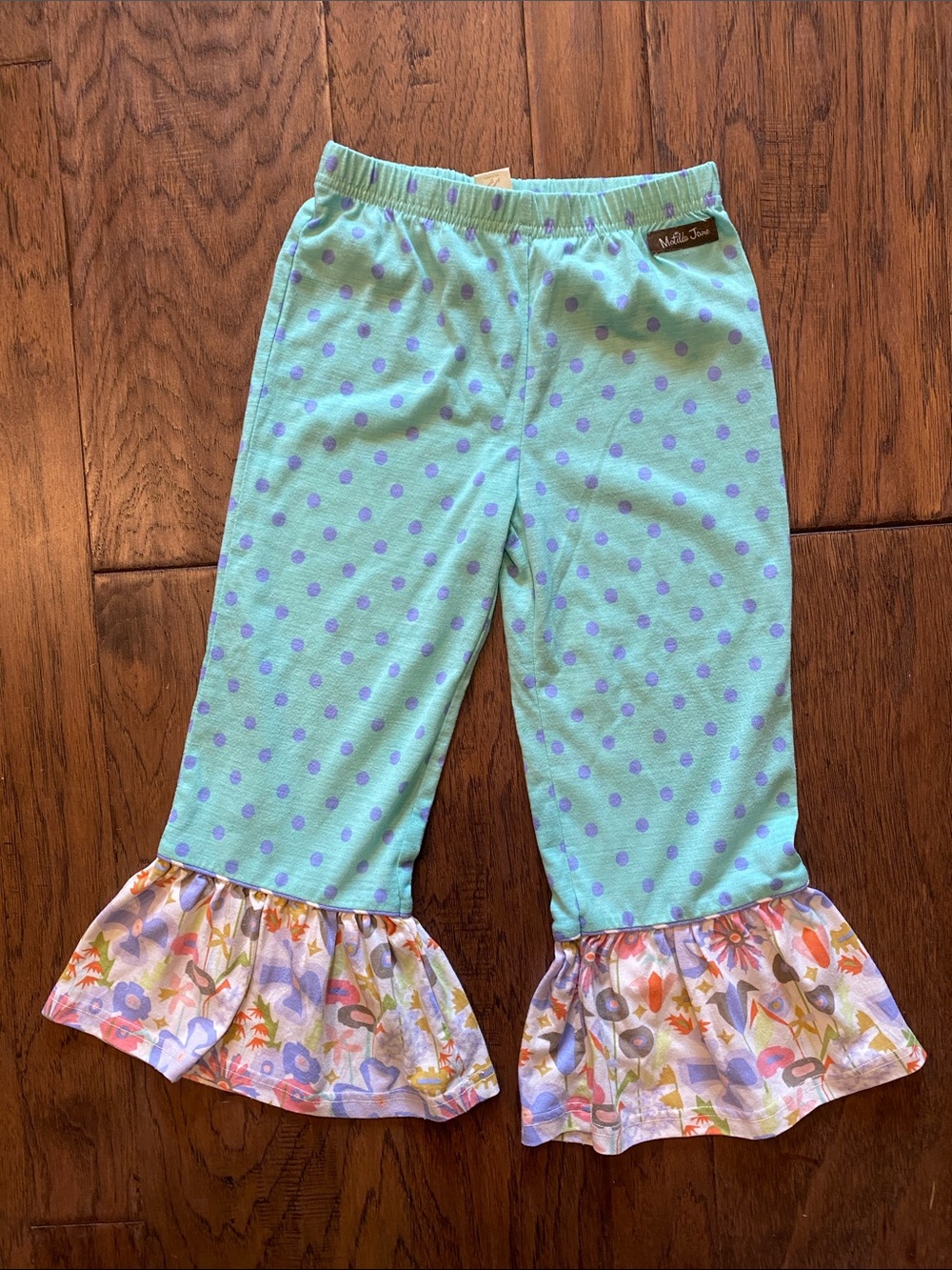 Matilda Jane polka dot pajama ruffle pants